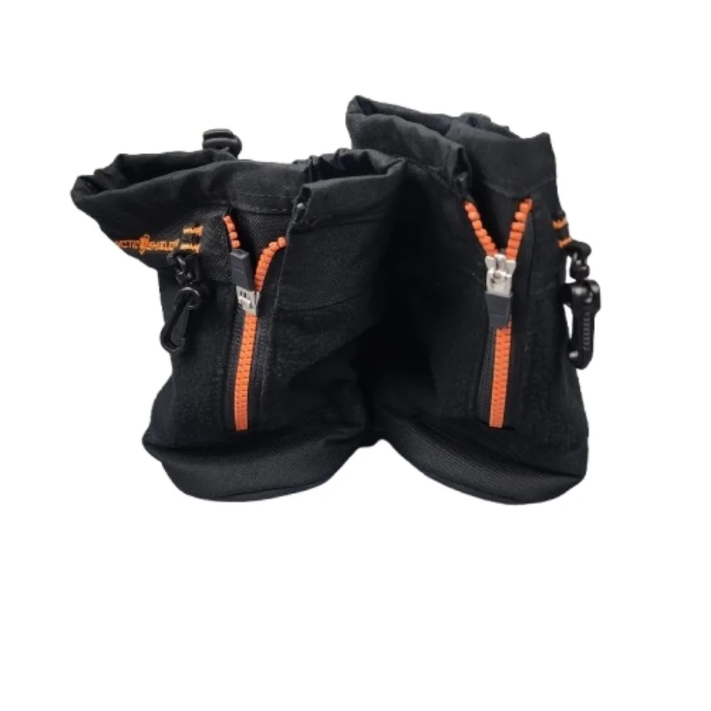 Arctic Shield Black Boot Liners Large 10-11 Orange Detail Zip Up Back